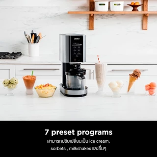 Ninja CREAMi เครื่องทำไอศกรีม Ice Cream Maker with 7 Preset Programs NC300
