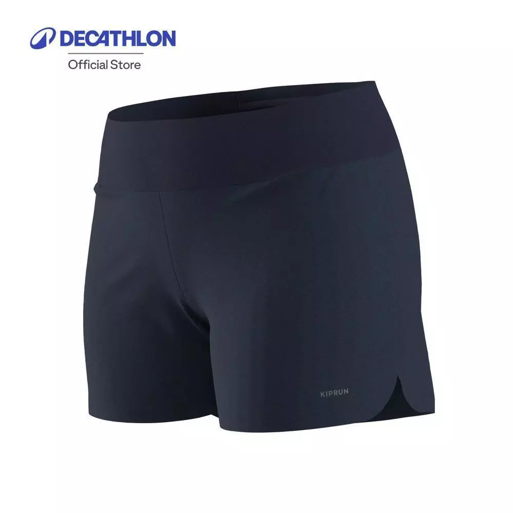 Decathlon Women'S Running Shorts Run 100 กางเกงขาสั้นผู้หญิงสำหรับใส่วิ่งรุ่น Run Dry - Blue