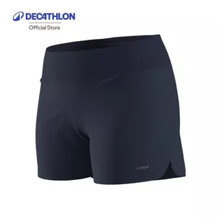 Decathlon Women'S Running Shorts Run 100 กางเกงขาสั้นผู้หญิงสำหรับใส่วิ่งรุ่น Run Dry - Blue