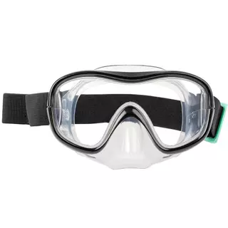 Decathlon Adult Snorkelling Mask Snorkel Diving Set ชุดหน้ากากดำน้ำตื้นสำหรับผู้ใหญ่แบบใช้ท่อหายใจรุ่น Subea 100 - Black