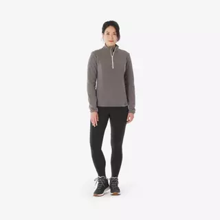 Decathlon Women’S Mountain Hiking Fleece Jacket เสื้อเดินป่าผ้าฟลีซสำหรับผู้หญิง รุ่น Mh100 - White