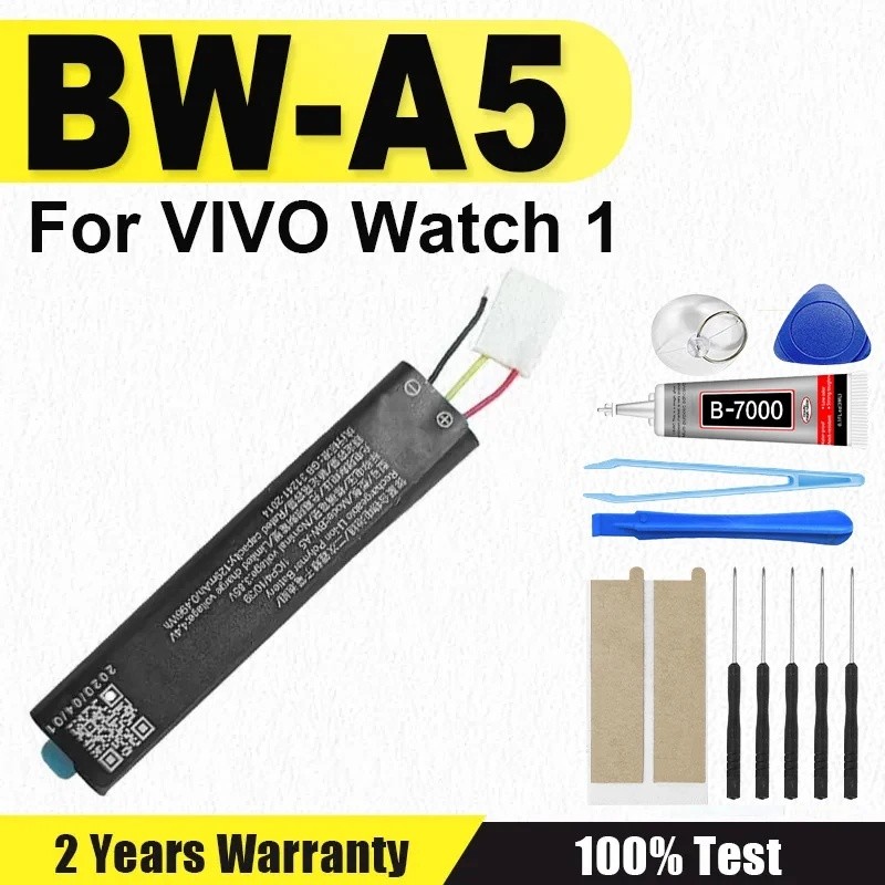 ใหม่ BW-A5 เปลี่ยนแบตเตอรี่ 129mAh BW-A5 BW A5 สําหรับ Vivo Watch 1 watch1 + เครื่องมือฟรี