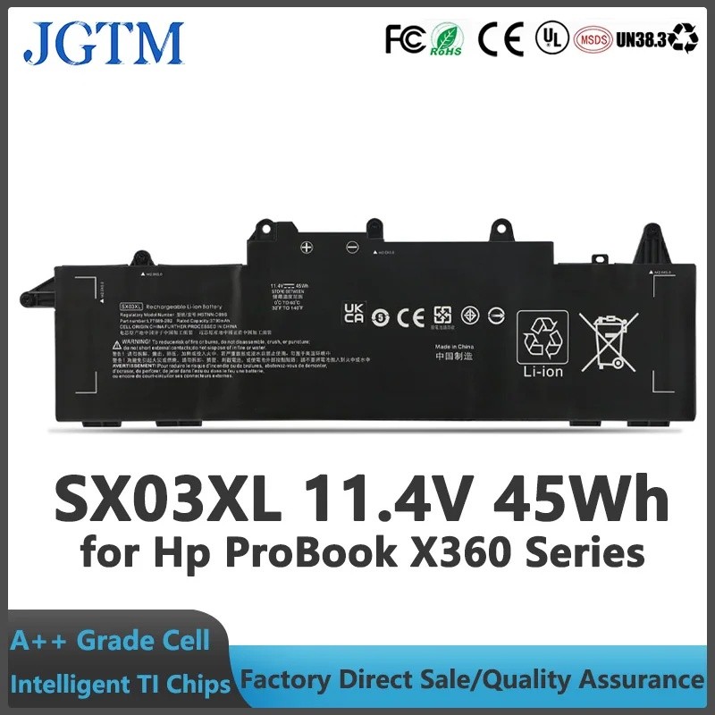 SX03XL 11.4V 45Wh แบตเตอรี่แล็ปท็อปสําหรับ HP ProBook X360 435 G7 G8 G10 1F3G6EA 1F3G9EA 1Q2W3ES 1V2