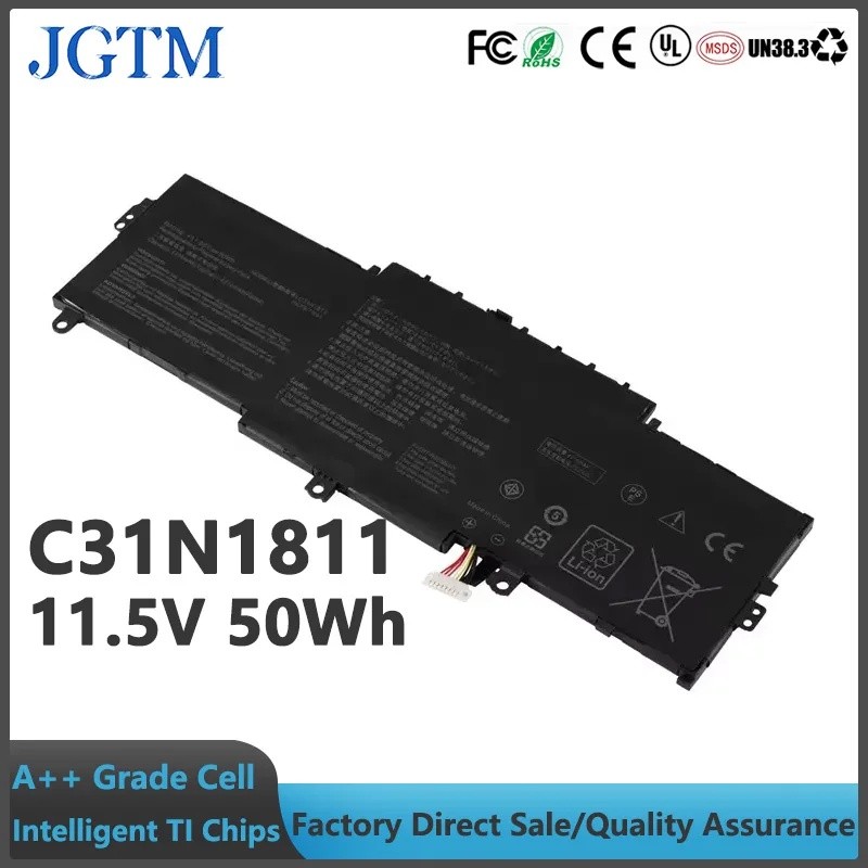 C31N1811 แบตเตอรี่แล็ปท็อปสําหรับ ASUS Deluxe14 13 ZenBook 14 UX433 UX433F UX433FA U433FN UX433FN UX
