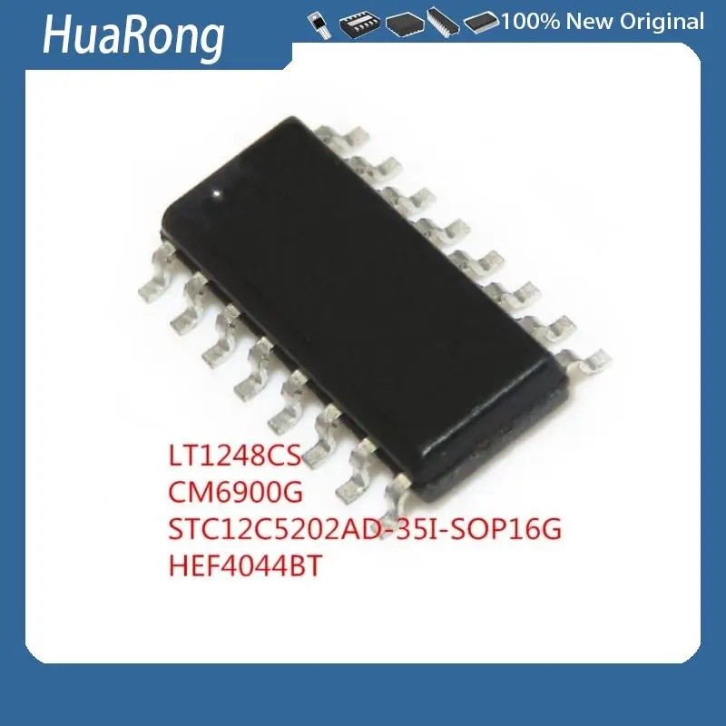5 ชิ้น/แบทช์ LT1248CS LT1248C5 CM6900G CM6900 STC12C5202AD-35I-SOP16G 12C5202AD HEF4044BT SOP16