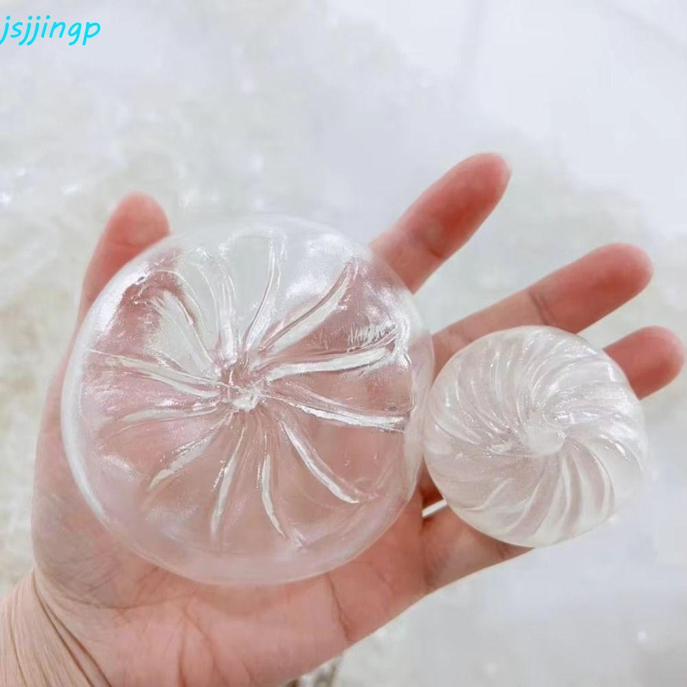 JSJJINGP DIY Steamed Bun, Blank Craft อาหารจําลอง Dumpling Squishy, Slow-rebound Sensory Fidgets นุ่ม TPR พร้อมปลั๊ก DIY Empty Ball ผิวของเล่นเด็ก