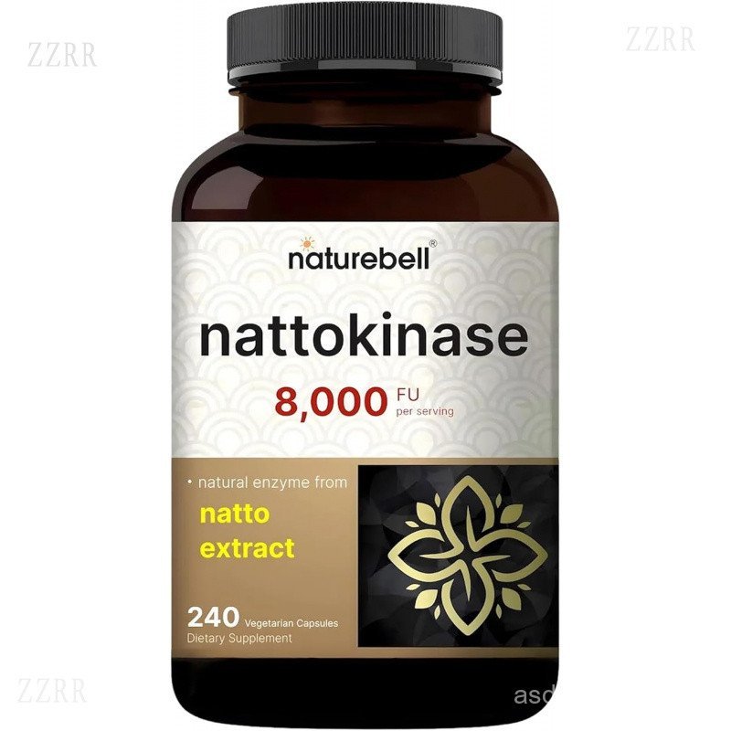 NatureBell NatureBell-240 Capsules-8,000FU ความเข้มสูงสุด, Natto Extract-Support Heart Health การไหล