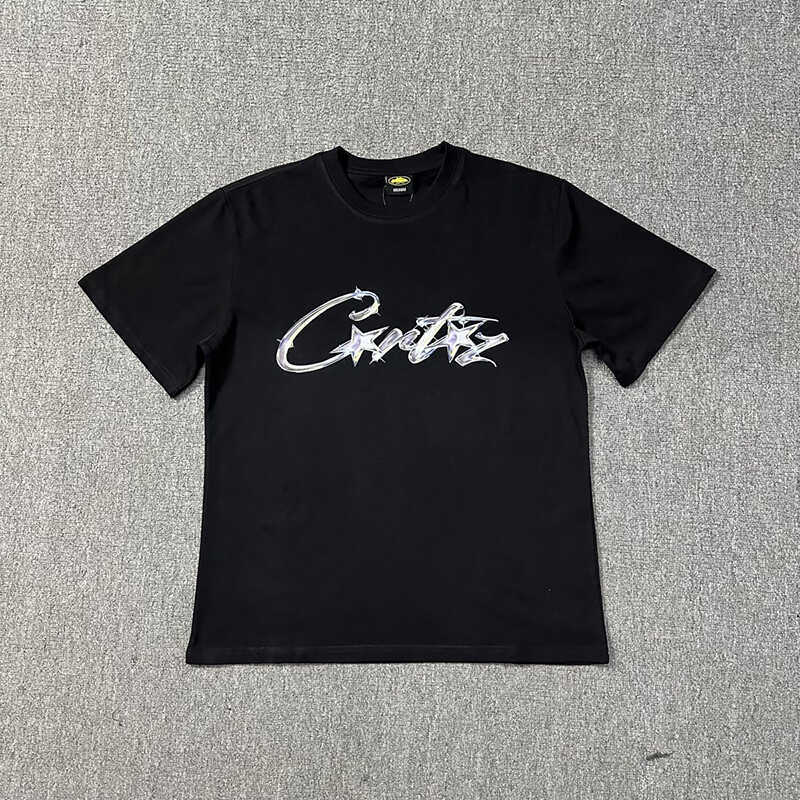 VLONE FOG Cortiez VLONE FOG Cortiez VLONE FOG Cortiez พิมพ์ตัวอักษรเสื้อยืดแขนสั้นผู้ชายอเมริกัน Str