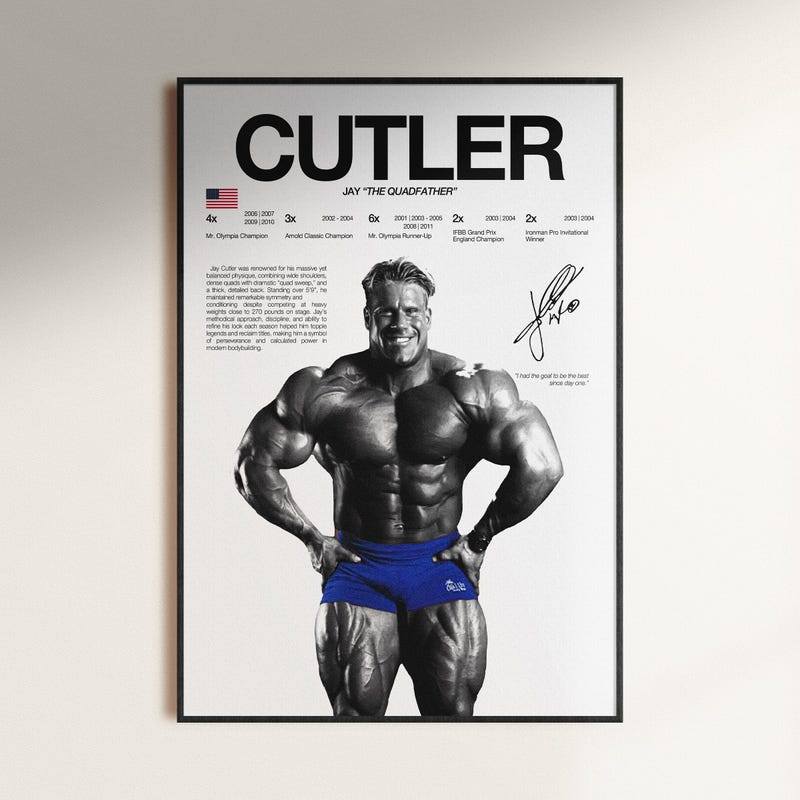Jay Cutler โปสเตอร์เพาะกาย Wall พิมพ์ Mr Olympia โปสเตอร์ Bodybuilder พิมพ์ GYM ฟิตเนสสร้างแรงบันดาล