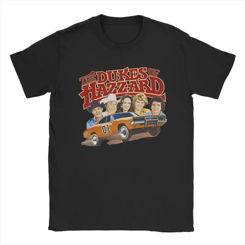 KEMEJA เสื้อยืดผู้ชายดีไซน์ Duke Of Hazzard ผ้าคอตตอน 100% คอกลม ลาย TV series แขนสั้น เหมาะสําหรับ