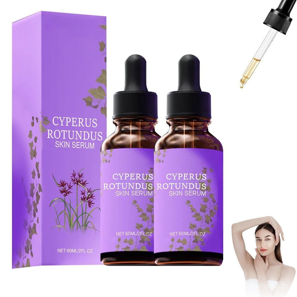 2 ชิ้น Cyperus Rotundus Skin Serum, Cyperus Rotundus Oil สําหรับกําจัดขน, ลดการเจริญเติบโตของเส้นผมร