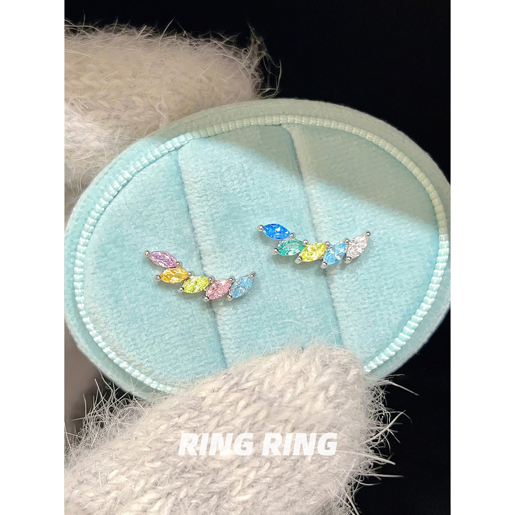 W Mai Lang ยินดีต้อนรับลม RINGRINGRING Store ต่างหูเหล็กไทเทเนียมทางการแพทย์หูเจาะขอบต่างหู Dopamine