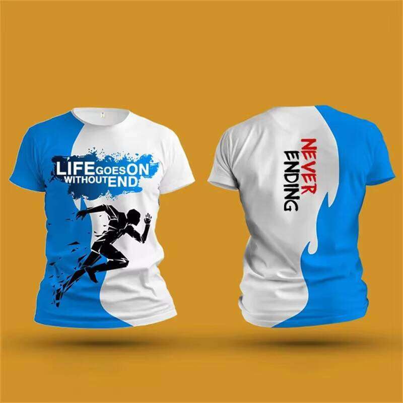 Men's T shirt Outdoor Fitness Run Sports T-Shirts Summer New Casual Women's Short Sleeve Tops Fashio