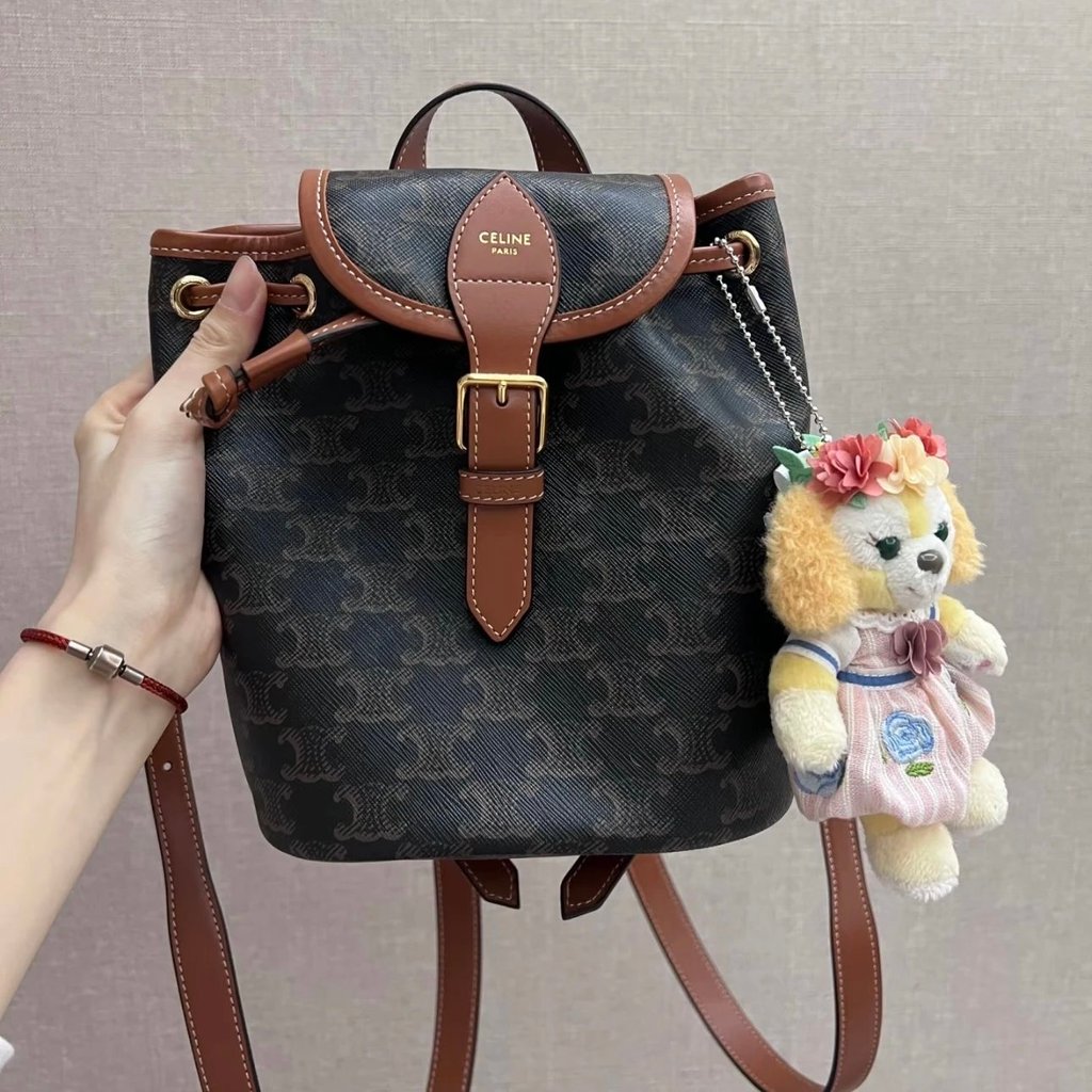 FOCO Mini Backpack Goods Non-Market Goods FOCO Logo พิมพ์หนังวัวเวอร์ชั่นสูงสุด Backpack School Bag 