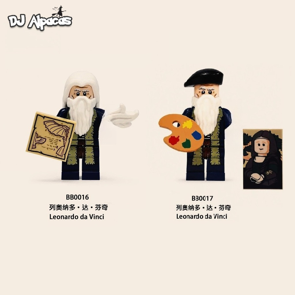 มินิฟิกเกอร์ Leonardo da Vinci ของเล่นตุ๊กตาสะสม