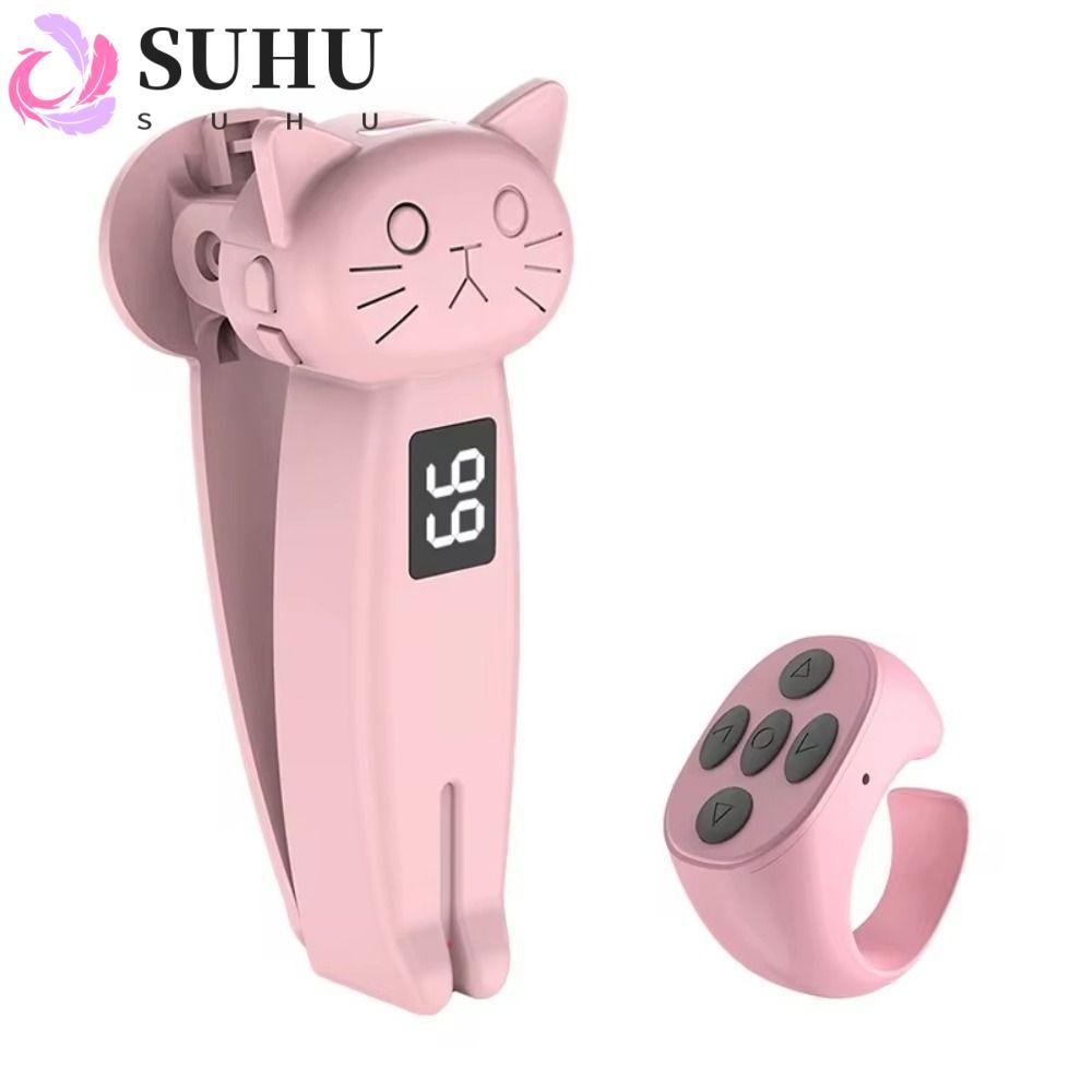 SUHU Electric Auto Page Turner, ABS Mute Finger Clicking Device, Bluetooth-เข้ากันได้กับ Quick Click