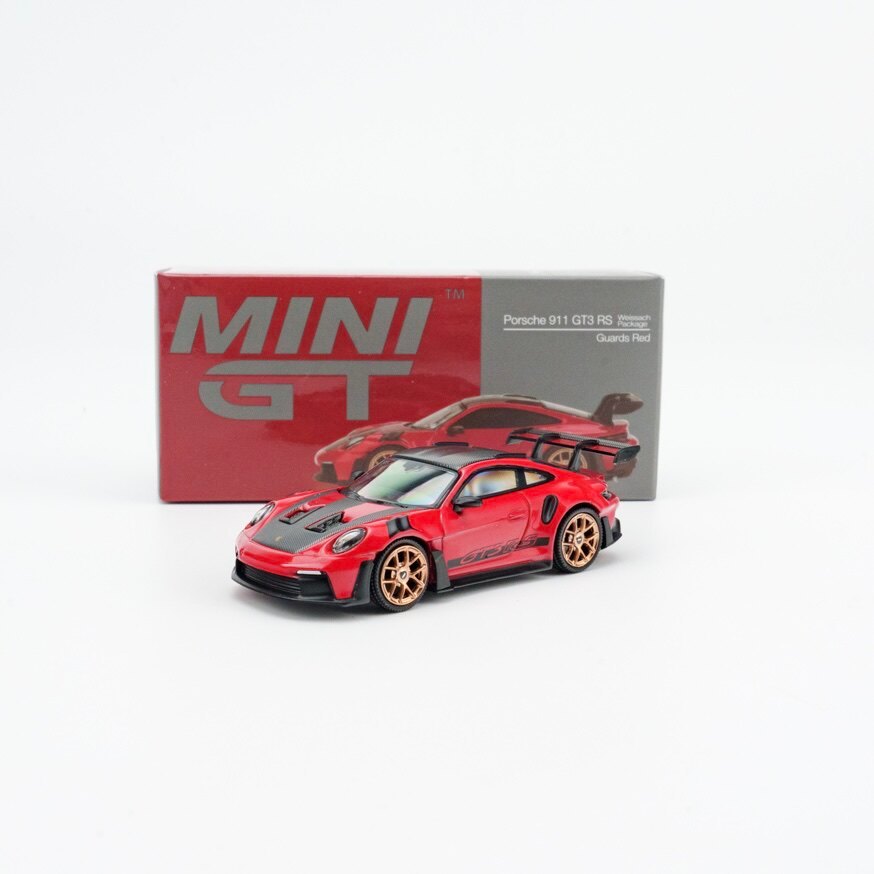 [โมเดลรถ] TSM MINI GT 1: 64 Porsche 911 (992) GT3 RS โมเดลรถอัลลอย