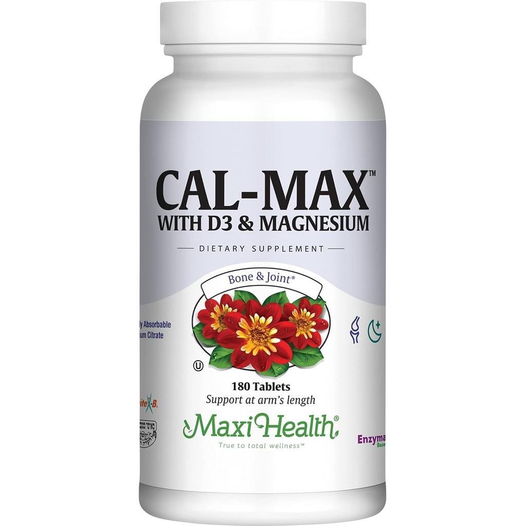 Maxi Health Calcium Magnesium with D3 และ Boron Kusher B Health & Nighttime Formula Calcium Citrate 