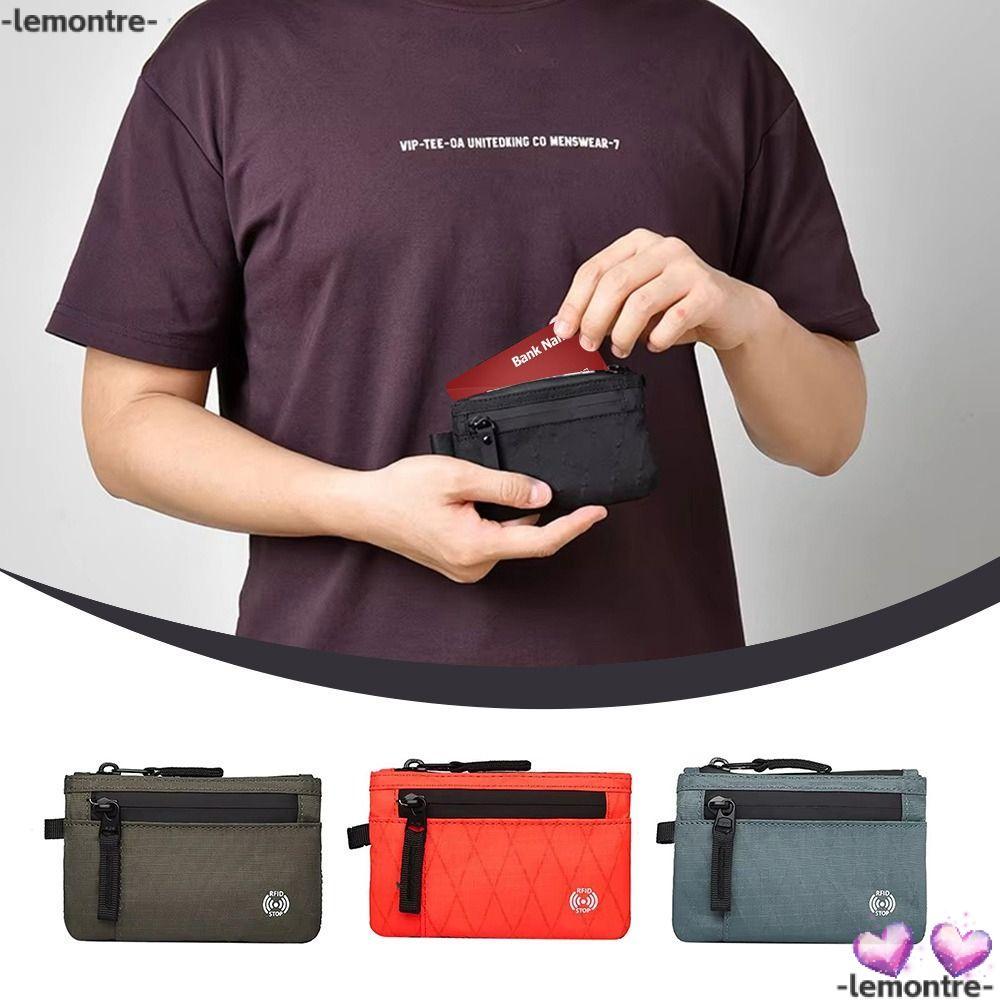 LEMONTRE RFID Smart Wallet, RFID Blocking Lightweight Card Holder, X-Pac Material Thin ID Card