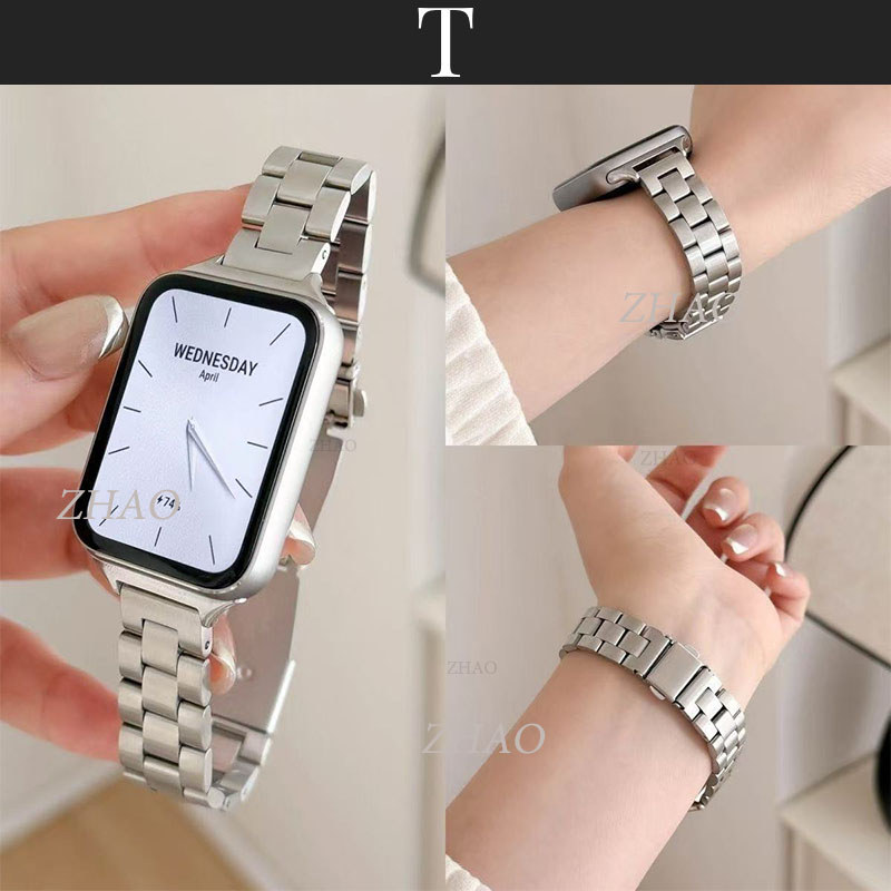 สายนาฬิกา Redmi Watch 4/5/6 สาย สายนาฬิกาข้อมือ โลหะสเตนเลส อุปกรณ์เสริม สําหรับ Xiaomi Band 8/9/10 Pro Smart Watch