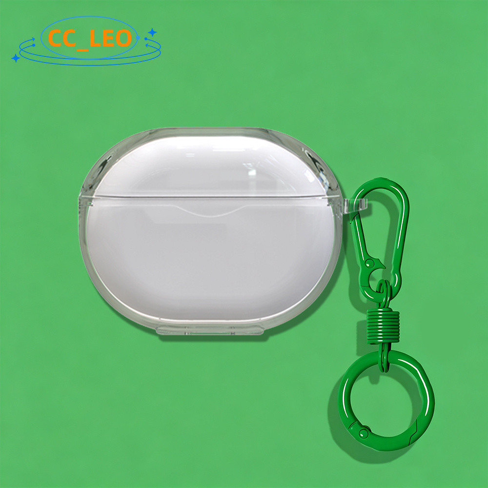 Compatible with EDIFIER X5 Pro (2025) Transparent Soft Shell Cute Colorful Metal Finger Ring Pendant