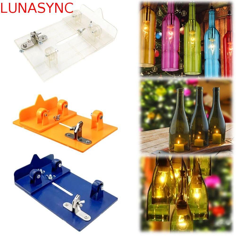 LUNASYNC Glassbottle Cut|เครื่องตัดขวดแก้วที่มีประสิทธิภาพสูงขนาดปรับได้สากลฮาร์ดอัลลอยหัวตัดเครื่องมือตัดขวดขวดเบียร์ตัด