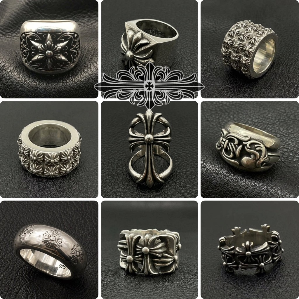 คอลเลกชันแหวนเงิน Chrome Hearts RING SPINNER CH X / Spinner CH X แหวน