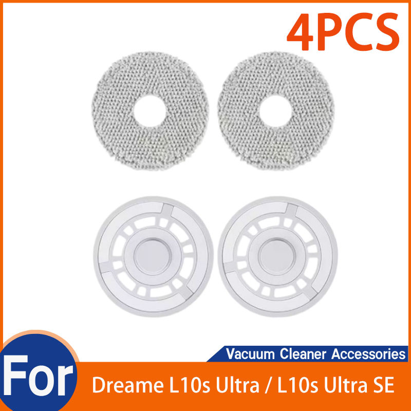 สําหรับ Dreame L10s Ultra / L10s Ultra SE อุปกรณ์เครื่องดูดฝุ่นหุ่นยนต์ (ชิ้นส่วนแพ็ค 4 ชิ้น)