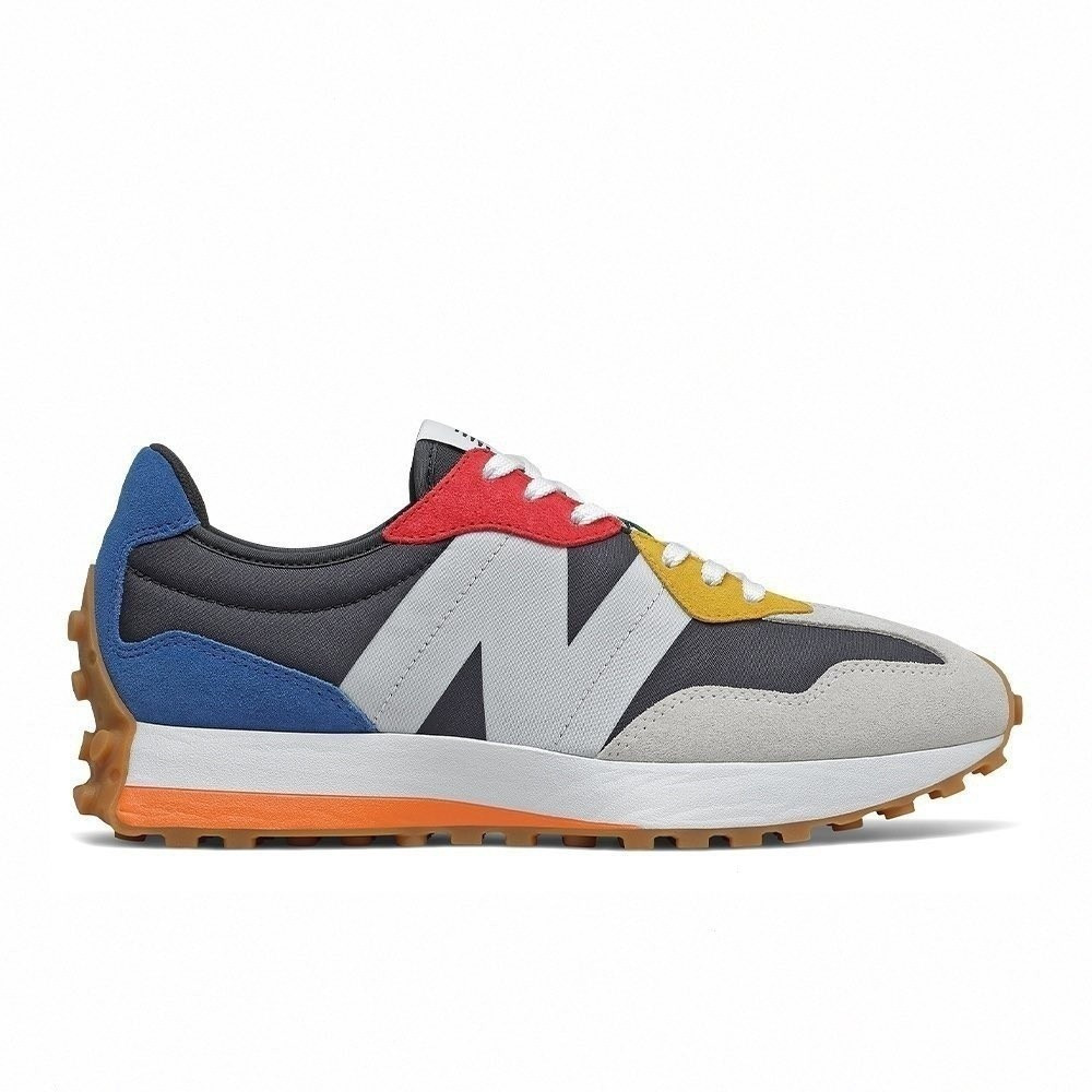 NB 327 รองเท้าผ้าใบวินเทจสําหรับผู้ชาย น้ําเงิน-เขียว ดํา ms327un NB 327