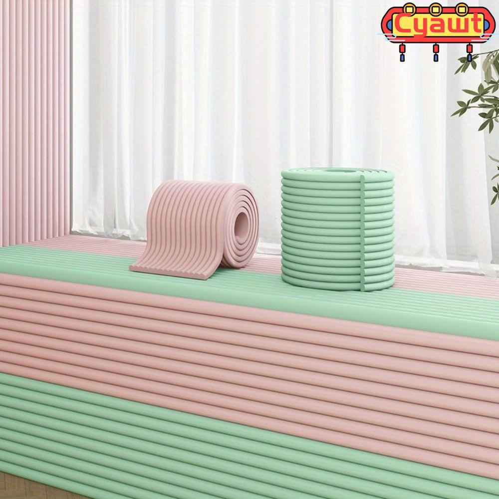 CYAWT โต๊ะขอบยามแถบ,กาวตนเอง 2m เบาะป้องกันการชนกัน,แบบพกพาความปลอดภัยเด็กนุ่มหนาโฟมกันชนสําหรับขอบหน้าต่างข้างเตียง