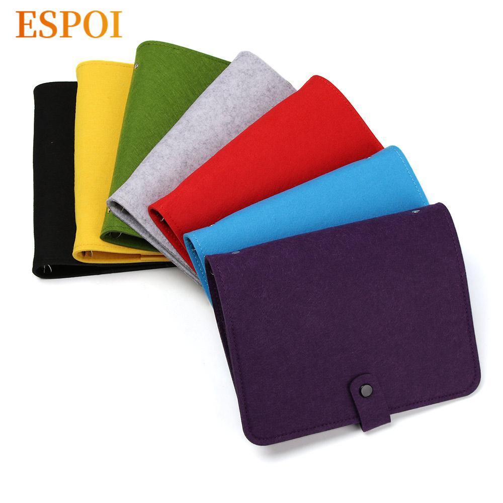 ESPOI A5 A6 Felt Notebook Portable Fashion Office Supplies Travel Diary Portable Diary