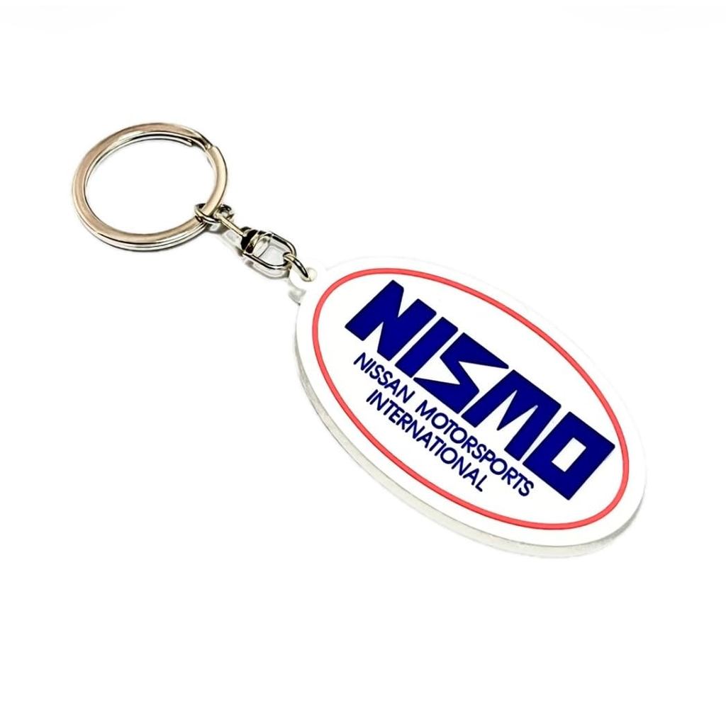 NISMO HERITAGE Rubber Logo Keyring Limited Edition Genuine R35 GT-R GTR Z34 Z33 Z32 Fairlady Z E52 E
