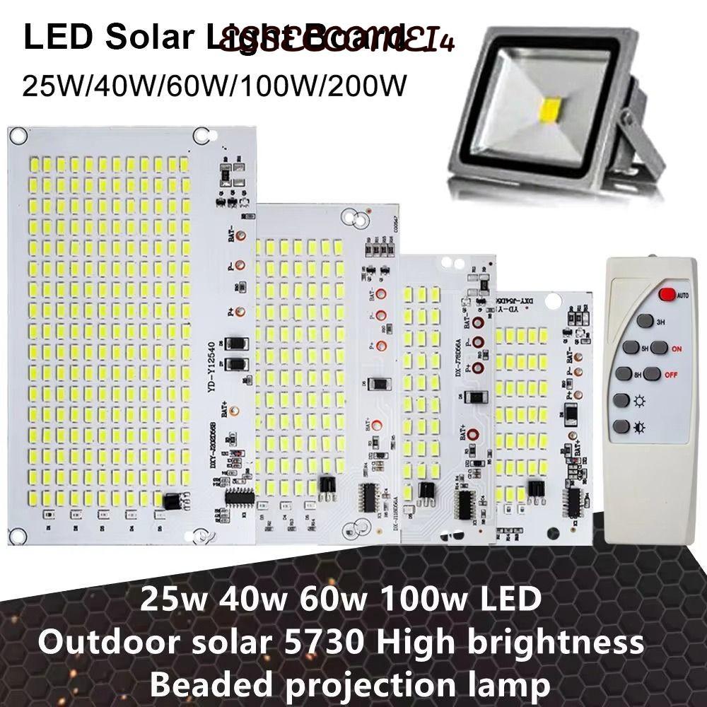 ESSECCOMEI4 1 ชิ้นแผงแหล่งกําเนิดแสง, 25/40/60/100/250 วัตต์แสงสีขาว LED Light Board, พร้อมรีโมทคอนโทรลความสว่างสูง SMD5730 รีโมทคอนโทรล Floodlight