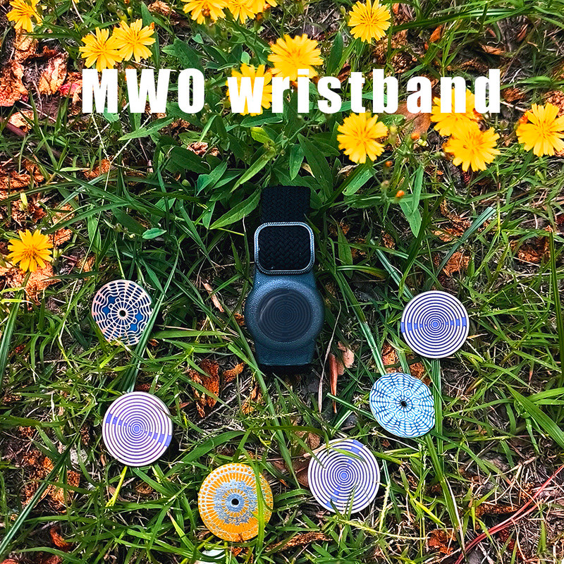 สร้อยข้อมือ MWO Polarized Light Disc Multi-Frequency Oscillator Resonance Meditation Healing 174 963