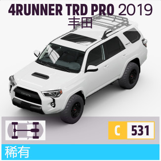 Horizon 5 Toyota 4RUNNER TRD PRO รถหายาก