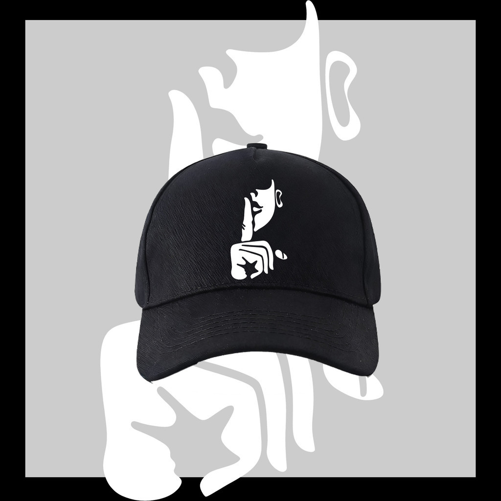 Keep Silent Be Quiet Say Nothing Mens Print Baseball Cap Unisex Streetwear Style Adjustable Snapback