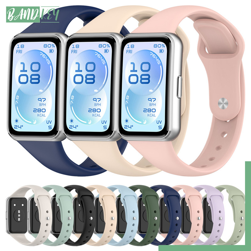สายรัดข้อมือซิลิโคนอ่อนสำหรับ for Huawei Band 11/11 Pro / Huawei Band 10 9 8 สายรัดข้อมือปรับได้สายรัดข้อมืออุปกรณ์เสริม