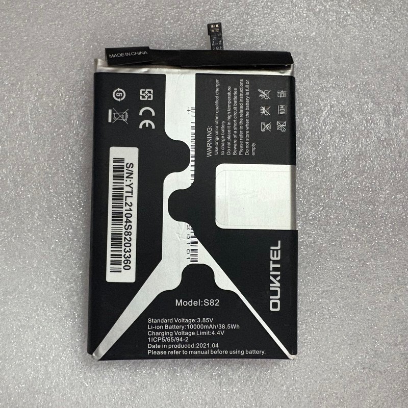 เหมาะสําหรับ Oukitel Oukitel K15 Plus แบตเตอรี่โทรศัพท์มือถือ Oukitel S82 แบตเตอรี่ในตัว 1,000mAh