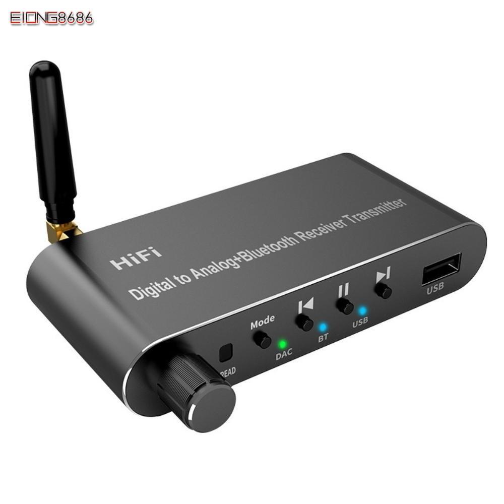 EIONG8686FT Digital to Analog Audio Converter, พร้อมรีโมทอลูมิเนียมอัลลอยด์ Digital Optical to 3.5 m