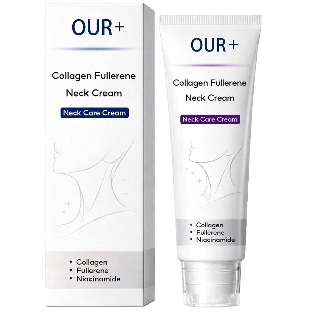 OUR+คอ,คอลลาเจนFullereneNeckCarewithNiacinamide,น้ําหนักเบาMoisturizingforNeckandJawlineCare,oothNon