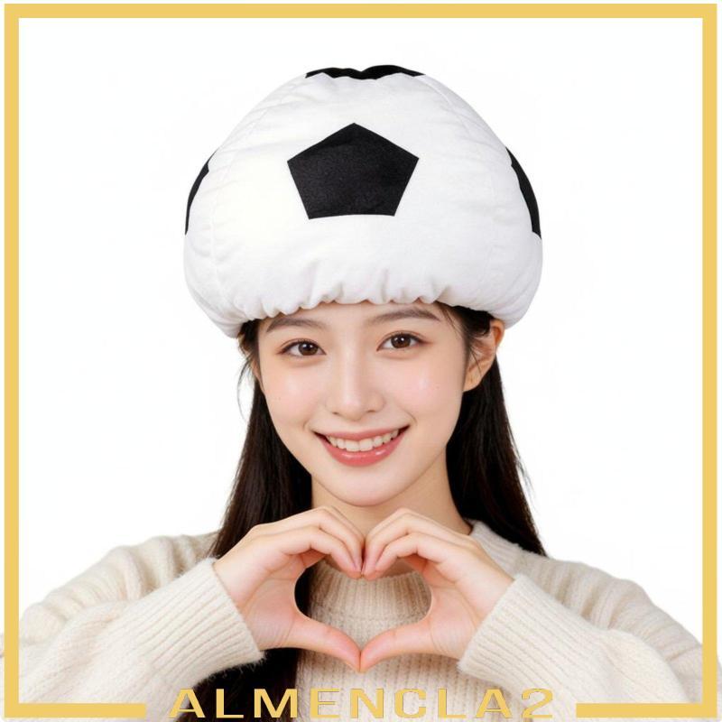 [Almencla2] Futbol หมวกทรงกลมยืดหยุ่น Fit ตุ๊กตา Futbol หมวกทรงกลม Photo Prop เครื่องแต่งกายอุปกรณ์เ