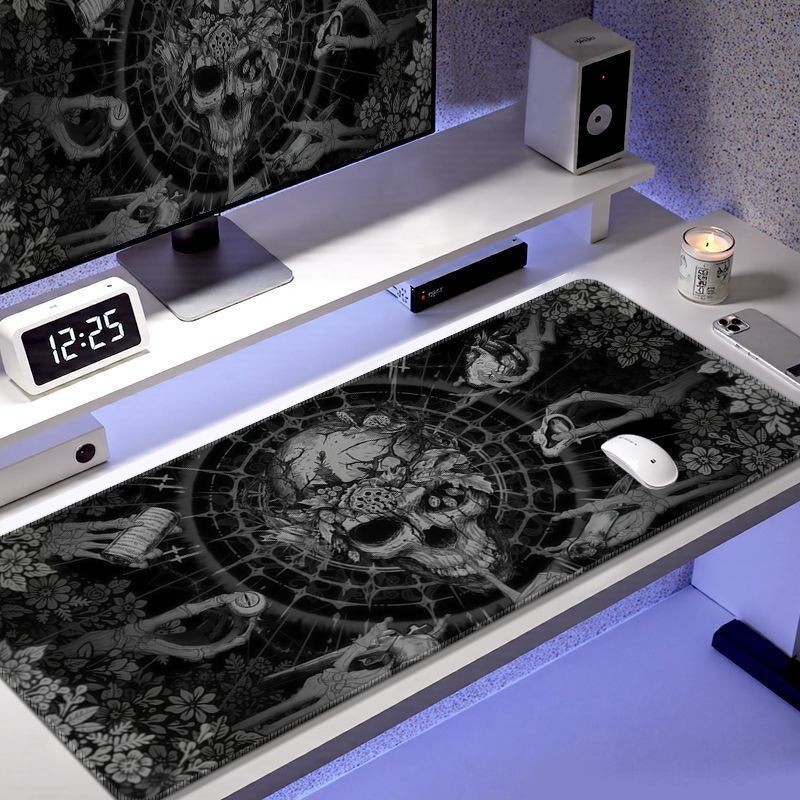 Dark Wind Mouse Pad ขนาดใหญ่ Gothic Niche High-End Gaming Gaming Mouse คีย์บอร์ด Pad หอพักโต๊ะ Pad