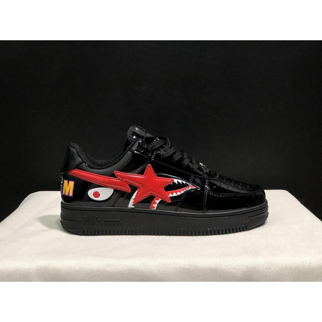BAPE STA BAPE STA รองเท้าผ้าใบลําลองลายดาวเหมาะสําหรับกีฬาและแฟชั่นคู่รัก