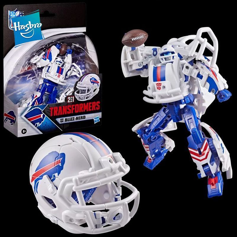[Hasbro] Transformers Rugby NFL New York Bufa Robills Blizzard Beast Snow Yak Helmet Ready Stock