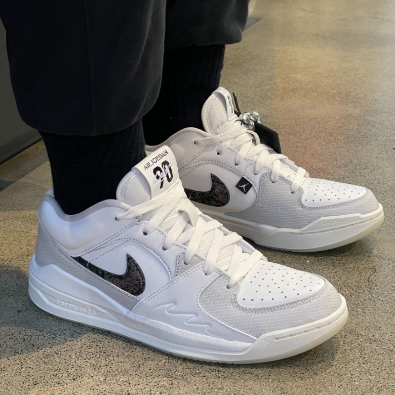 เหมาะสําหรับ Jordan Stadium90 CNY "Glitter Swoosh" ปีงูรองเท้าบาสเก็ตบอลจํากัดลูกไม้แบน