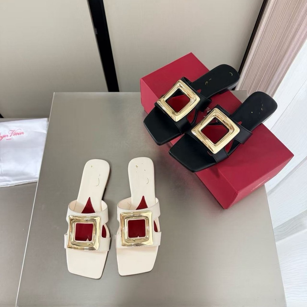 HM2O RV Summer new European and American style fashion square buckle sandals, versatile, comfortable