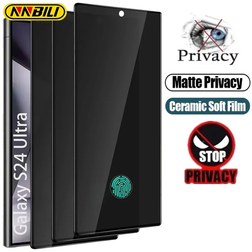 SAMSUNG S24 ULTRA ANTI SPY TEMPERED GLASS PRIVACY 9H คุณภาพสูง