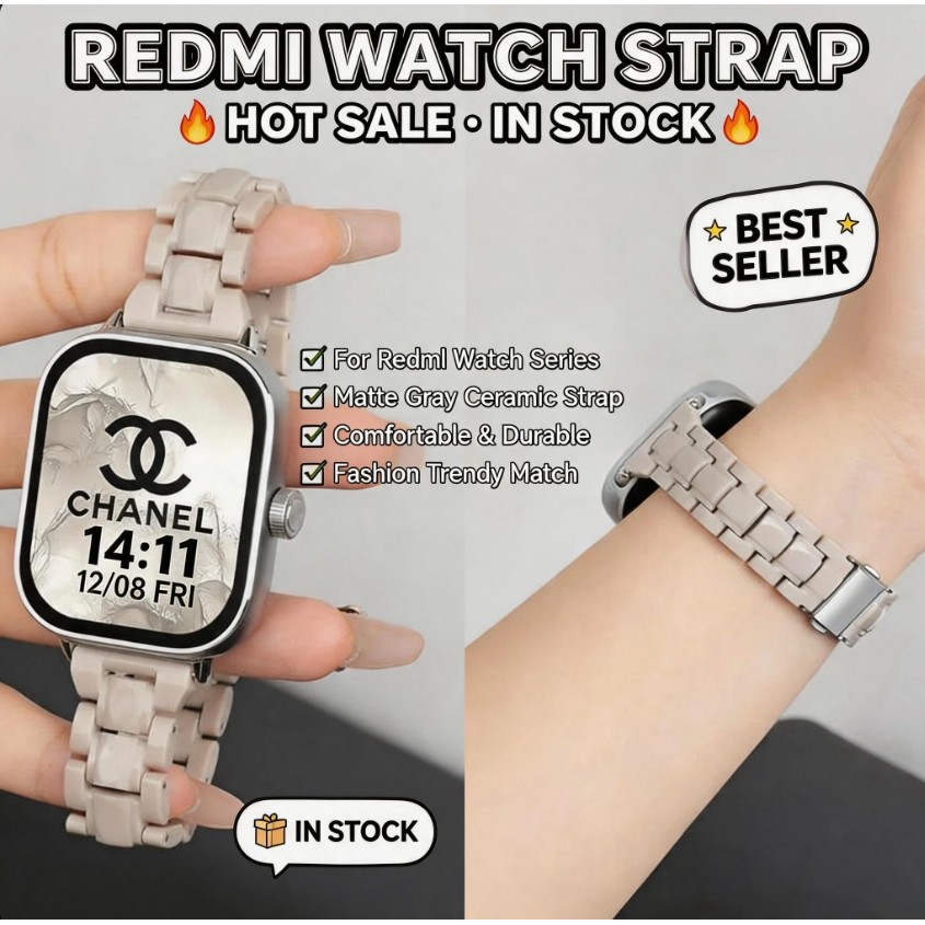 ใช้ได้กับ Redmi Watch 6 5 4 3 Active Watch 3 Redmi Watch 2Lite 6Active 6lite 5Active 5lite สายรัดข้อมือกีฬาสายเปลี่ยนสบายและสกี