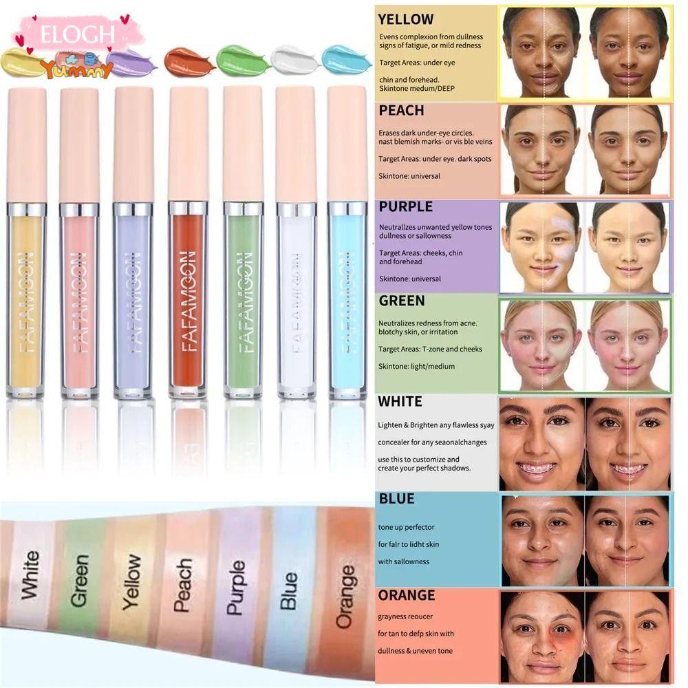ครีมรองพื้น ALO11, Dark Circles Full Coverage Liquid คอนซีลเลอร์, Face Makeup Cover Spot Acne 2.5ML 