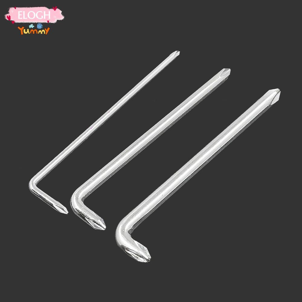 ELO11 3 ชิ้น/เซ็ตไขควงชุดเครื่องมือมือข้อศอกโค้งแขนสั้น PH0 PH1 PH2 L-Type